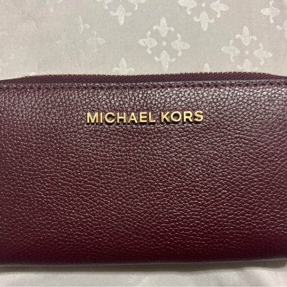 Michael Kors Burgundy Leather Wallet